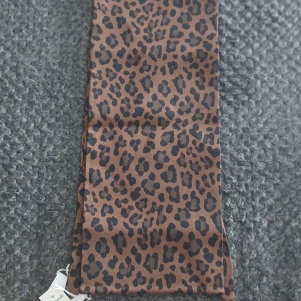 New Madewell Silk Twill Tie Chocolate Raisin - Picture 3 of 4